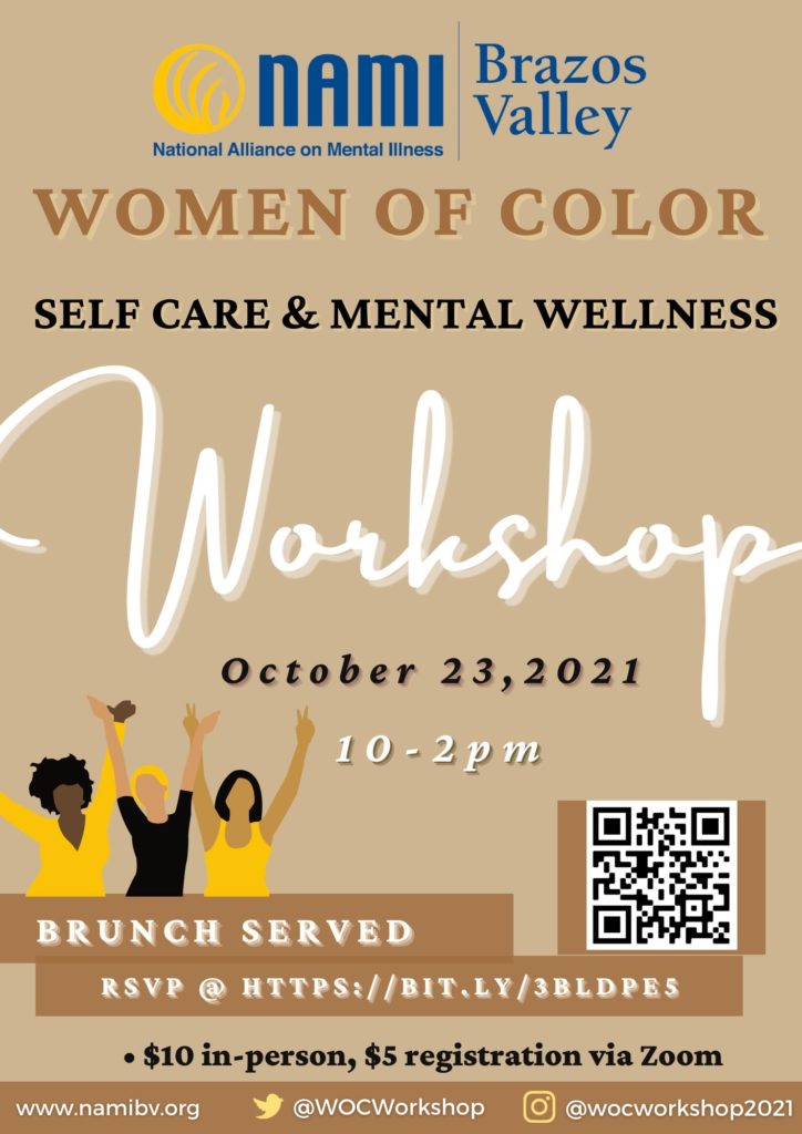 NAMI Brazos Valley WoC Self-care workshop October 2021